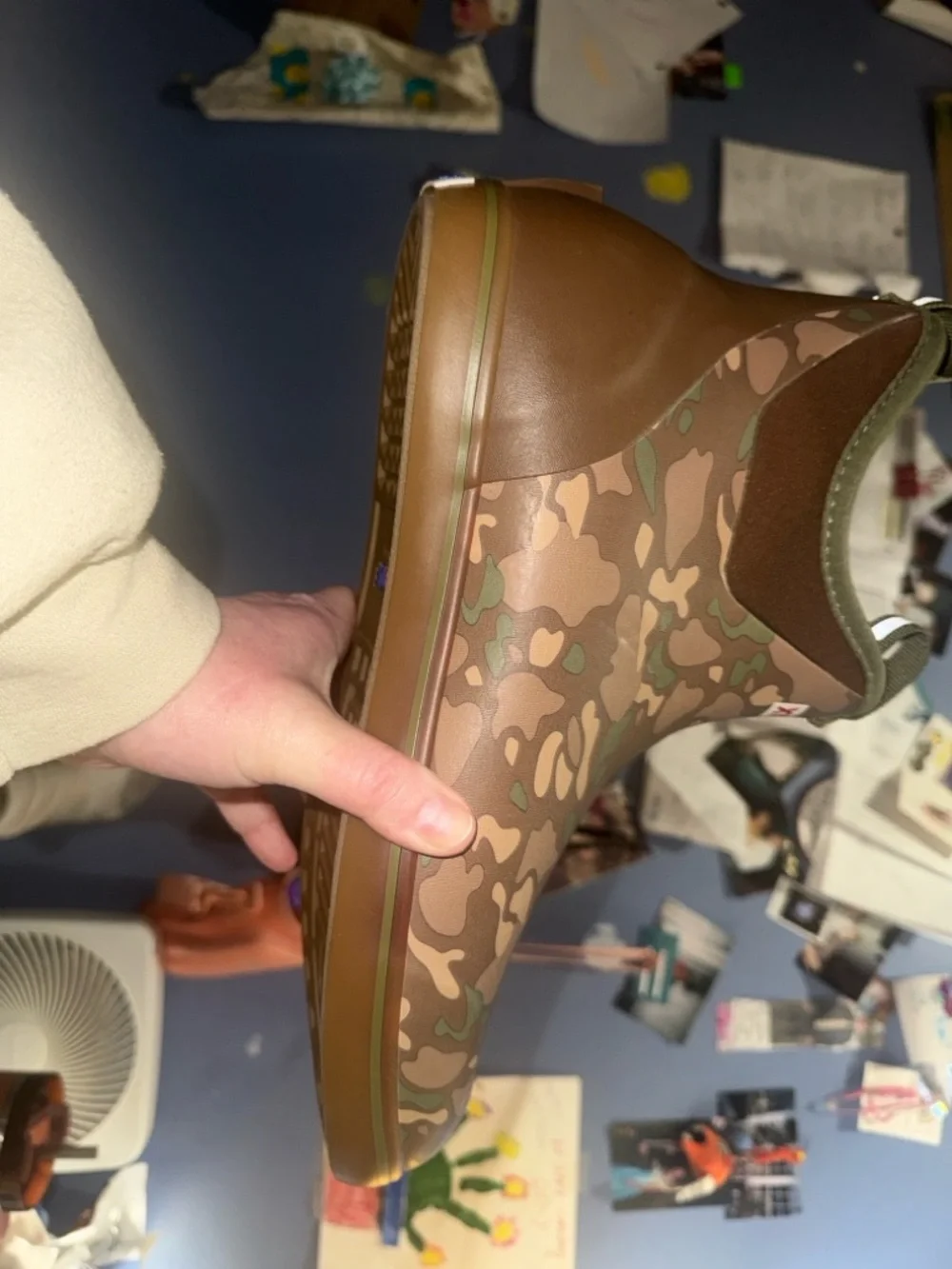 NWT/box MEN'S DUCK CAMO ANKLE DECK BOOT xtra tuf size 14 medium width